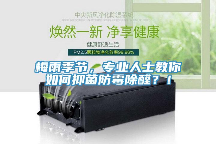 梅雨季節(jié)，專業(yè)人士教你如何抑菌防霉除醛？！