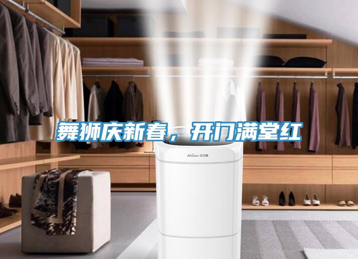 舞獅慶新春，開(kāi)門(mén)滿(mǎn)堂紅