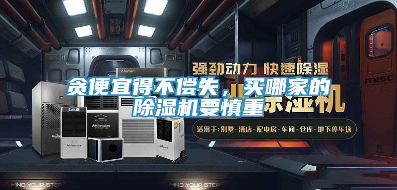 貪便宜得不償失，買哪家的除濕機要慎重
