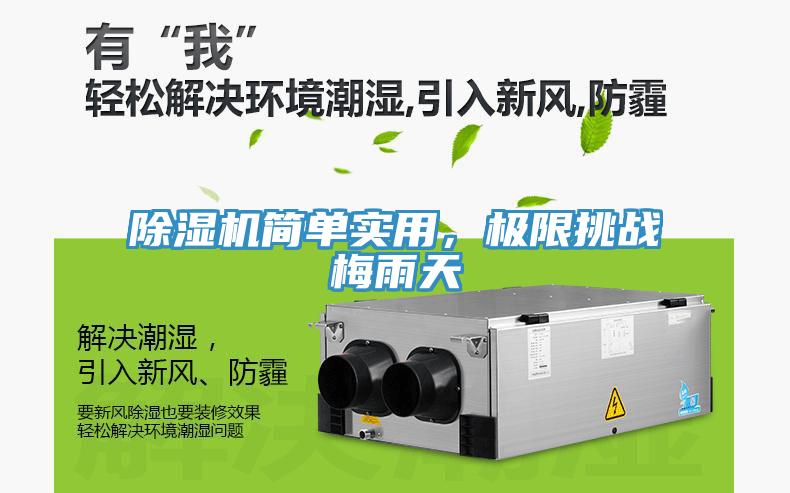 除濕機簡單實用，極限挑戰(zhàn)梅雨天