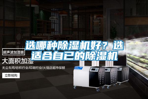 選哪種除濕機好？選適合自已的除濕機