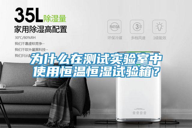 為什么在測試實驗室中使用恒溫恒濕試驗箱？