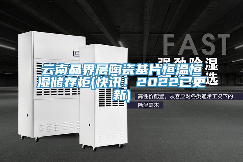 云南晶界層陶瓷基片恒溫恒濕儲存柜(快訊！2022已更新)