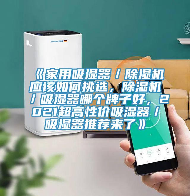 《家用吸濕器／除濕機(jī)應(yīng)該如何挑選，除濕機(jī)／吸濕器哪個(gè)牌子好，2021超高性價(jià)吸濕器／吸濕器推薦來(lái)了》