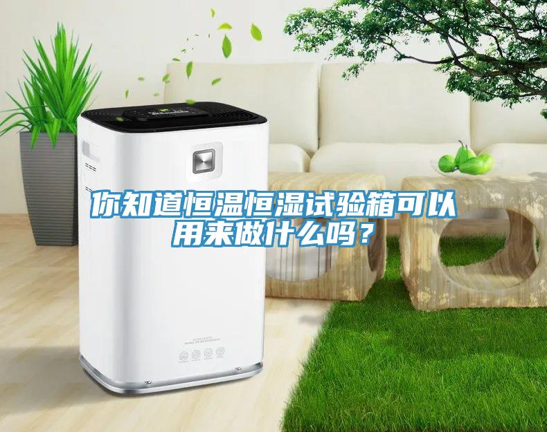 你知道恒溫恒濕試驗箱可以用來做什么嗎？