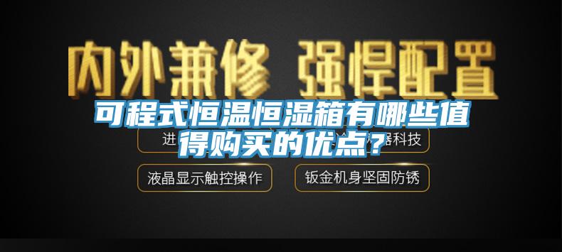 可程式恒溫恒濕箱有哪些值得購買的優(yōu)點？