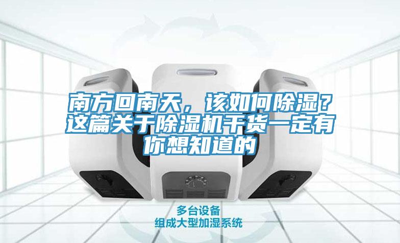 南方回南天，該如何除濕？這篇關(guān)于除濕機(jī)干貨一定有你想知道的