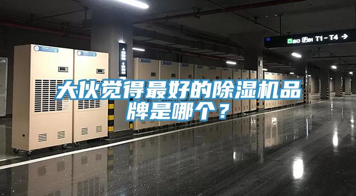 大伙覺得最好的除濕機品牌是哪個？
