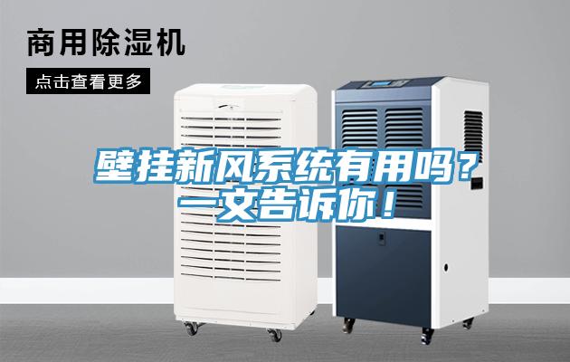 壁掛新風(fēng)系統(tǒng)有用嗎？一文告訴你！