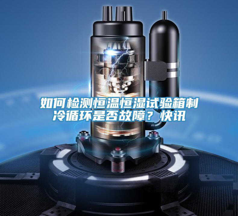 如何檢測恒溫恒濕試驗箱制冷循環(huán)是否故障？快訊