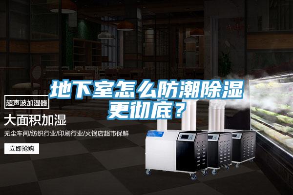 地下室怎么防潮除濕更徹底？