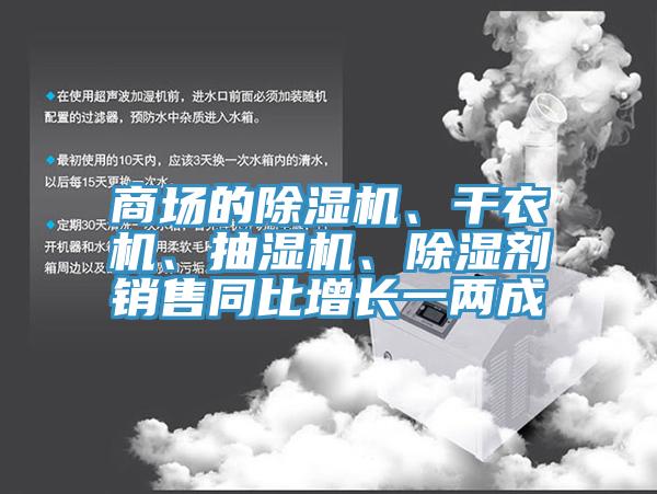商場(chǎng)的除濕機(jī)、干衣機(jī)、抽濕機(jī)、除濕劑銷售同比增長(zhǎng)一兩成