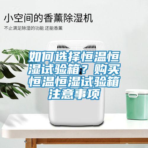 如何選擇恒溫恒濕試驗(yàn)箱？購買恒溫恒濕試驗(yàn)箱注意事項(xiàng)