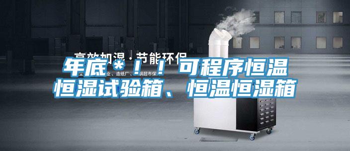 年底＊??！可程序恒溫恒濕試驗箱、恒溫恒濕箱