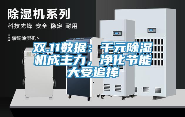 雙.11數(shù)據(jù)：千元除濕機(jī)成主力，凈化節(jié)能大受追捧