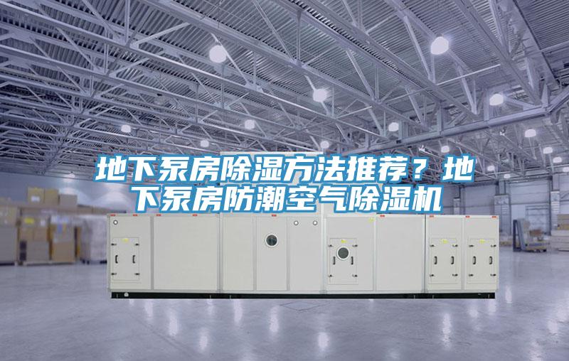 地下泵房除濕方法推薦？地下泵房防潮空氣除濕機