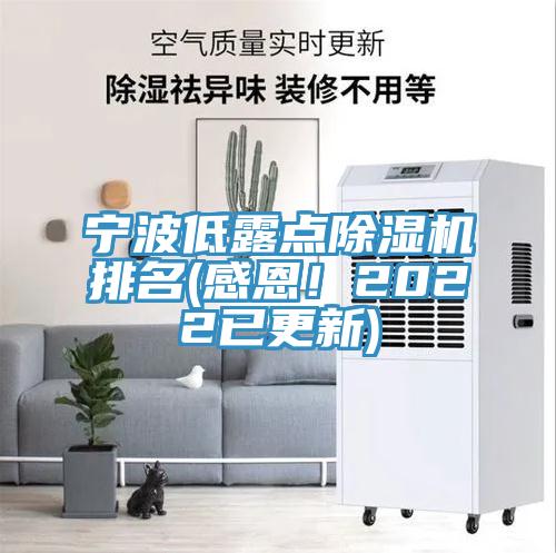 寧波低露點除濕機排名(感恩！2022已更新)