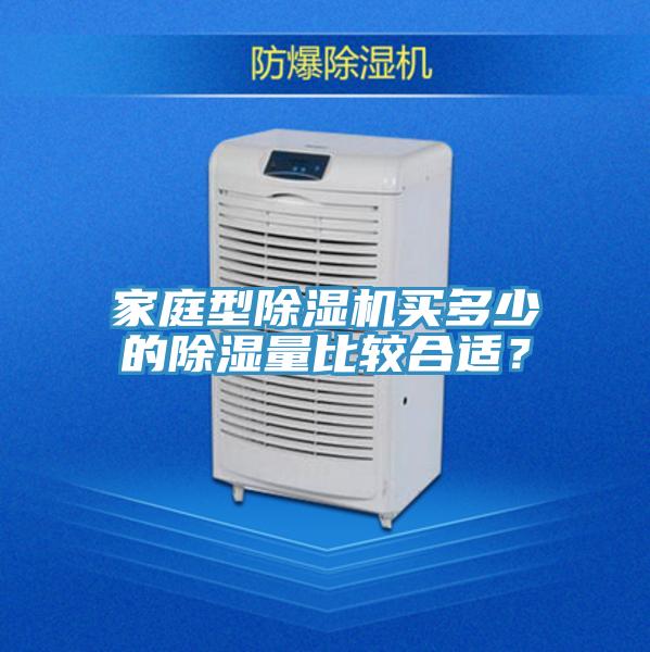 家庭型除濕機買多少的除濕量比較合適？