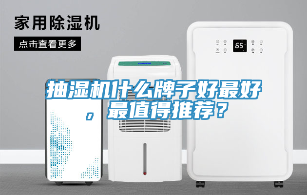 抽濕機什么牌子好最好，最值得推薦？