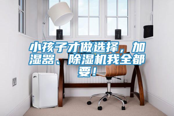 小孩子才做選擇，加濕器、除濕機我全都要！