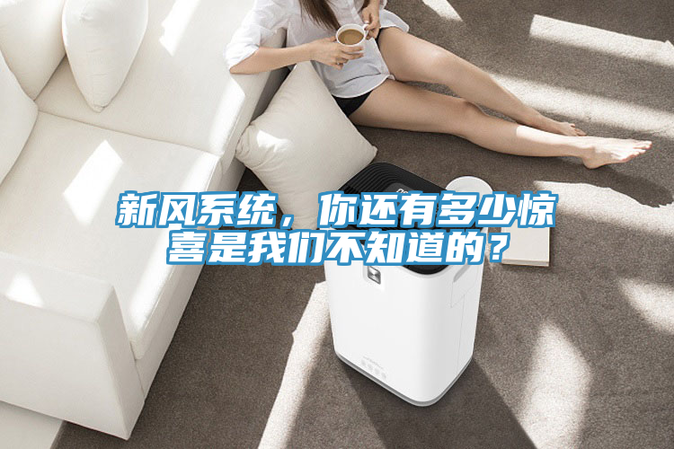 新風系統(tǒng)，你還有多少驚喜是我們不知道的？