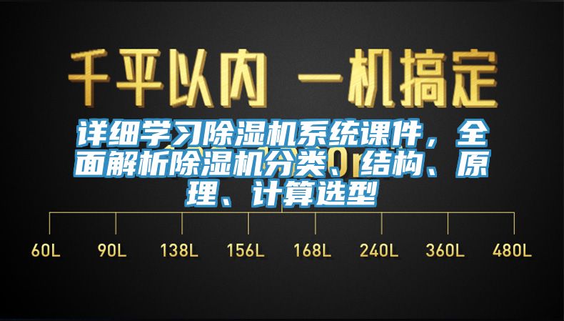 詳細學習除濕機系統(tǒng)課件，全面解析除濕機分類、結構、原理、計算選型