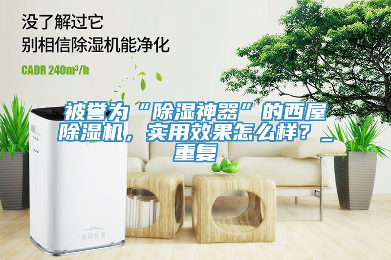 被譽為“除濕神器”的西屋除濕機，實用效果怎么樣？_重復(fù)