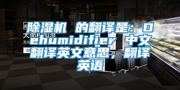 除濕機(jī) 的翻譯是：Dehumidifier 中文翻譯英文意思，翻譯英語(yǔ)