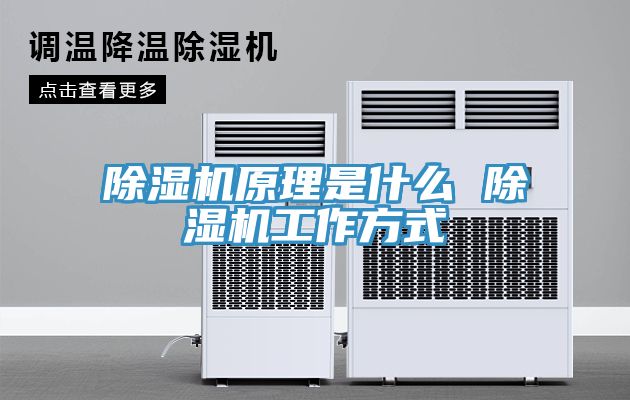 除濕機原理是什么 除濕機工作方式