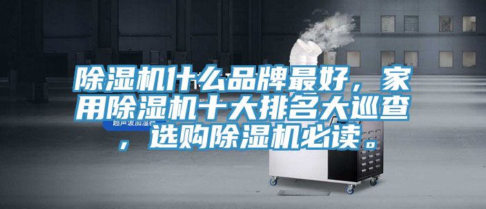 除濕機(jī)什么品牌最好，家用除濕機(jī)十大排名大巡查，選購除濕機(jī)必讀。