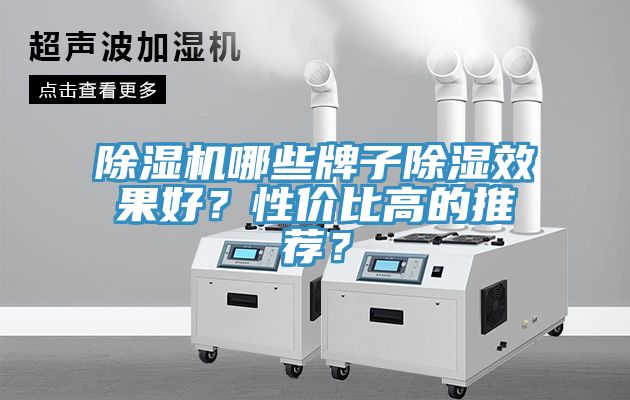 除濕機哪些牌子除濕效果好？性價比高的推薦？