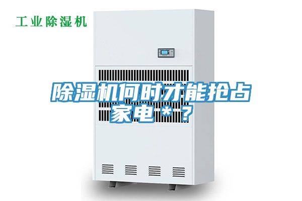 除濕機(jī)何時才能搶占家電＊？