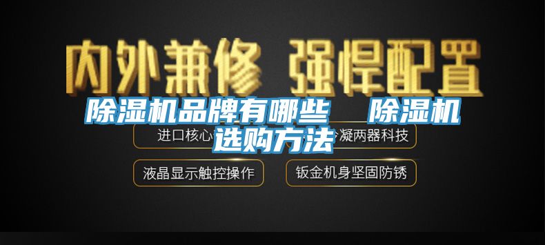 除濕機品牌有哪些  除濕機選購方法