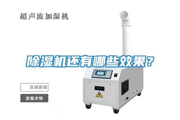 除濕機(jī)還有哪些效果？